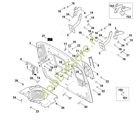 Picture of H - Parete posteriore MT 6112.0 ZL