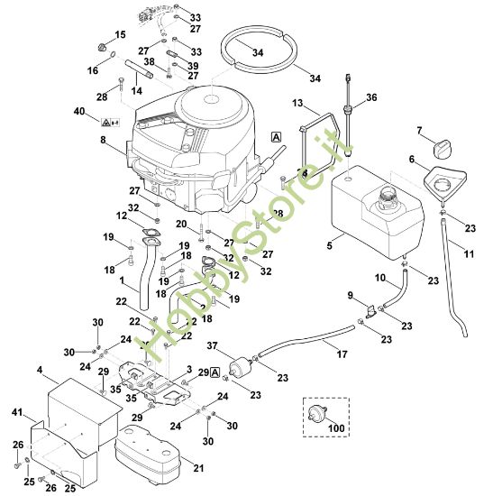Picture of I - Motore, serbatoio MT 6112.0 ZL