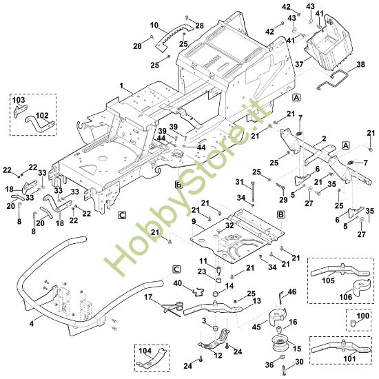 Picture of A - Telaio MT 6112.1 C
