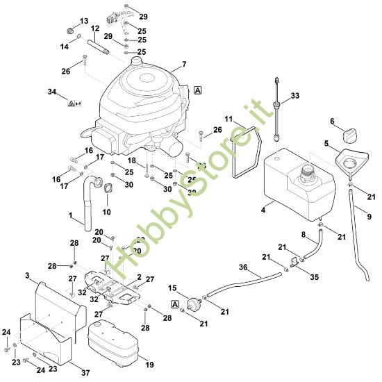 Picture of H - Motore, serbatoio MT 6112.1 C