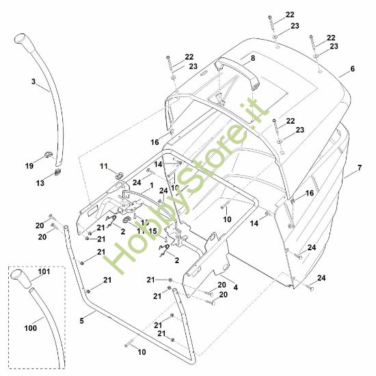 Picture of O - Cesto raccolta erba MT 6112.1 C