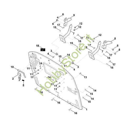 Picture of G - Parete posteriore MT 6112.1 ZL