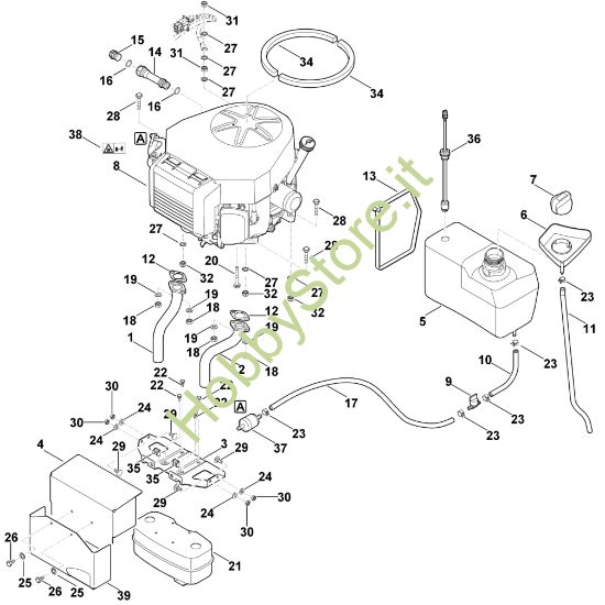 Picture of I - Motore, serbatoio MT 6127.0 KL