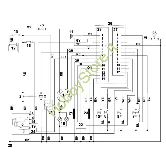 Picture of S - Schema elettrico MT 6127.0 KL
