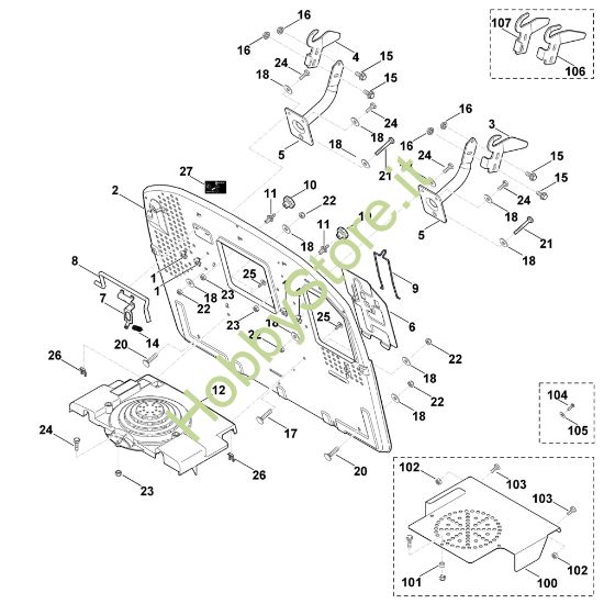 Picture of H - Parete posteriore MT 6127.0 ZL