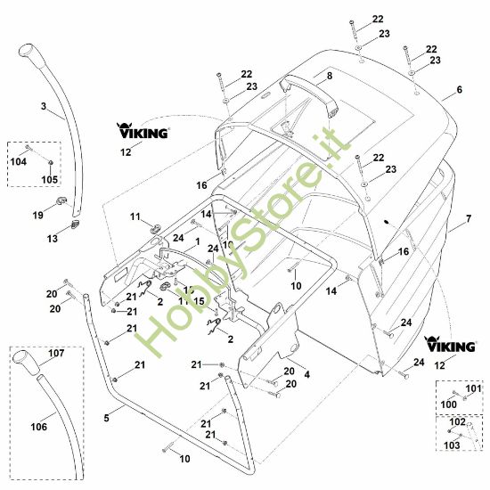Picture of Q - Cesto raccolta erba MT 6127.0 ZL