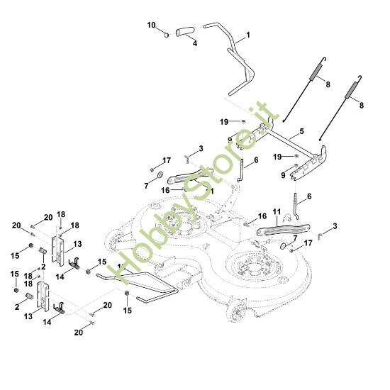 Picture of K - Sollevamento apparato di taglio MT 6127.1 ZL