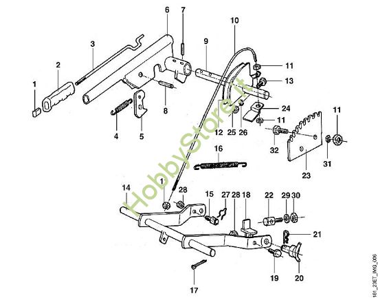 F - Sollevamento apparato di taglio MT MT 640 (1997) della marca Viking