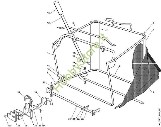 J - Cesto raccolta erba MT MT 740 della marca Viking