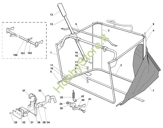 Picture of J - Cesto raccolta erba MT 745