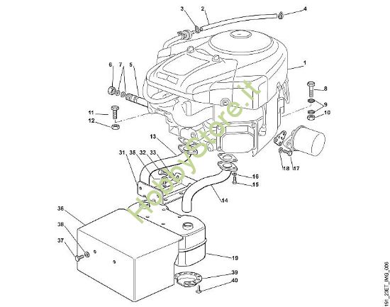 F - Motore 18 HP MT MT 780 della marca Viking