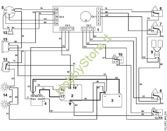 O - Schema elettrico -1 MT MT 780 della marca Viking