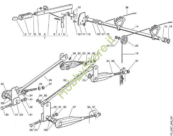 G - Sollevamento apparato di taglio MT MT 780 (1999) della marca Viking