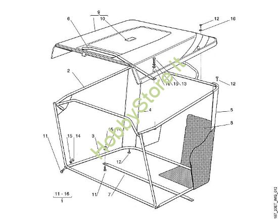 L - Cesto raccolta erba MT MT 780 (1999) della marca Viking