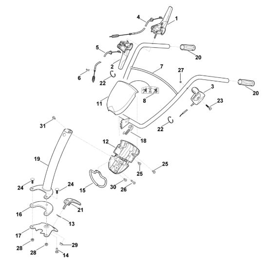 Picture of A - Manubrio HB 445.1 R