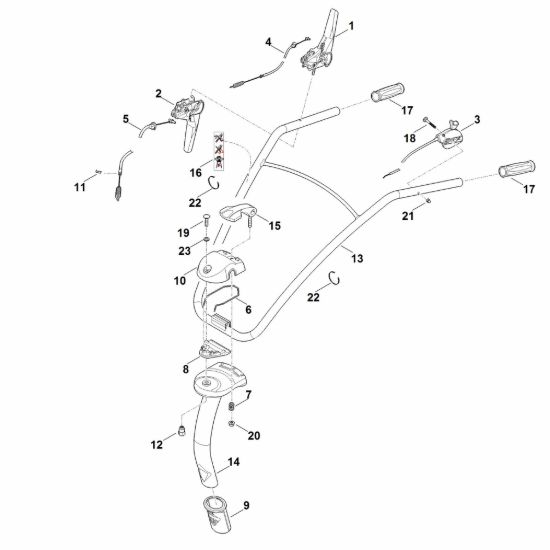 Picture of A - Manubrio HB 445.2 R