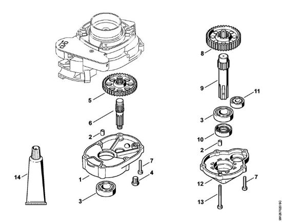 Riduttore BT 130 BT 130-Z brand Stihl