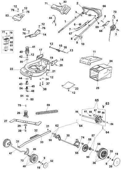 Picture of Esploso completo MAX 53 TE Rasaerba