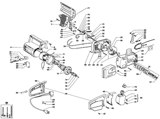 Picture of Esploso completo E 170 F Elettrosega