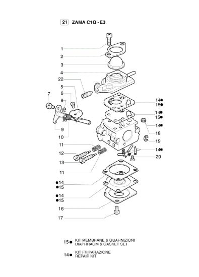 Picture of Carburatore C1Q-E3 450 BP Decespugliatore