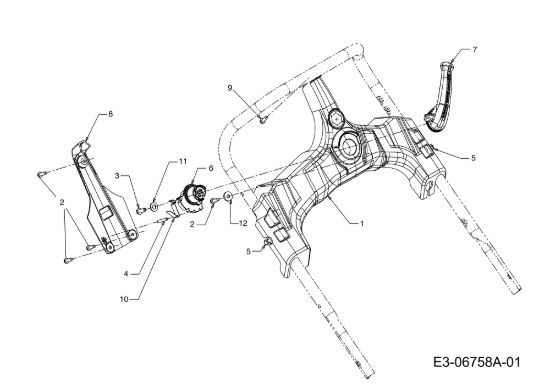 Picture of Plancia comandi G 55 VBX 4-IN-1 Cat. 2012 Rasaerba