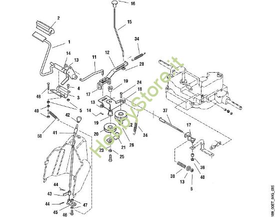 E - Freno e leva selettrice MT MT 820 della marca Viking