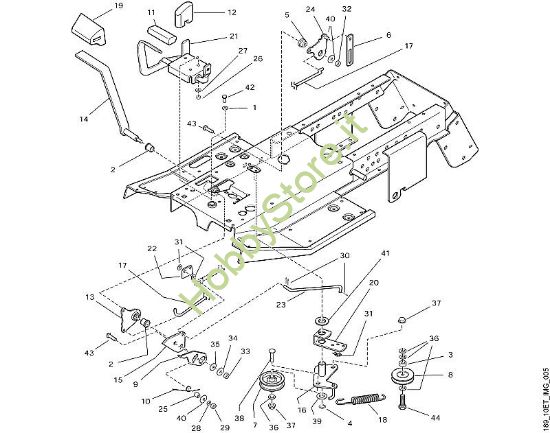 E - Freno e leva selettrice MT MT 880 della marca Viking