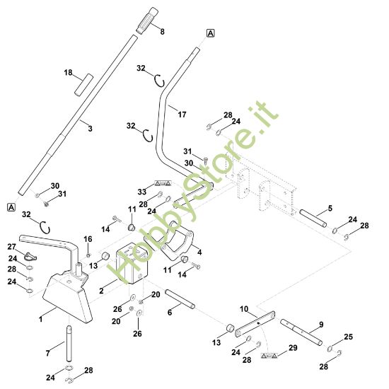Picture of C - Triangolo di accoppiamento frontale, meccanico - 2 AKD 500.2