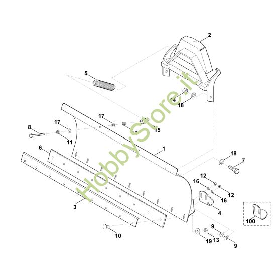 Picture of A - Scudo spazzaneve ASS 125
