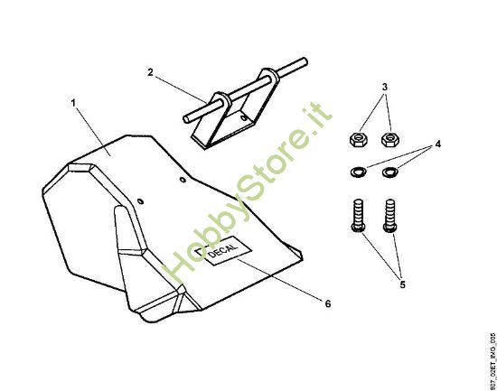 A - Deflettore Parti accessorie DPS 880 della marca Viking