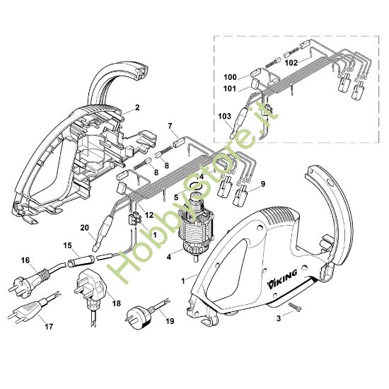Picture of A - Corpo, Elettromotore HE 400