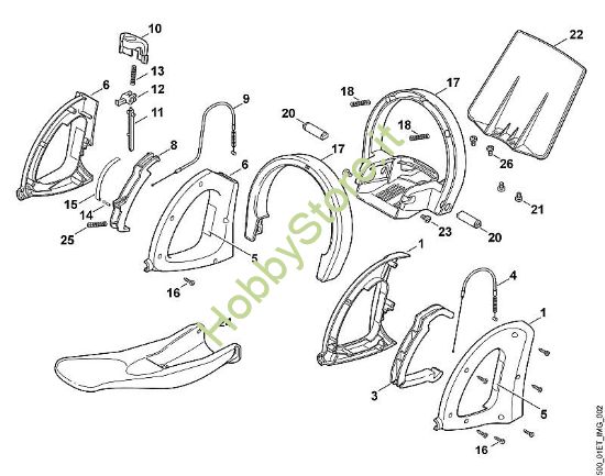 B - Elementi di comando HE HE 500 della marca Viking