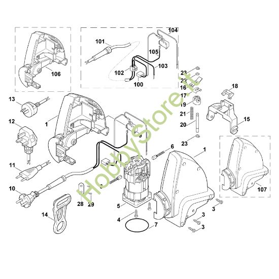 Picture of A - Corpo, Elettromotore HE 700