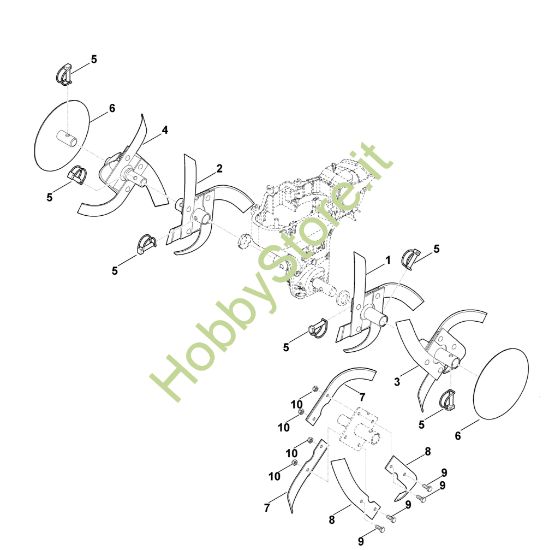 Picture of F - Set di zappatura HB 445.0