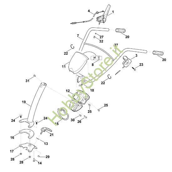 Picture of A - Manubrio HB 445.1