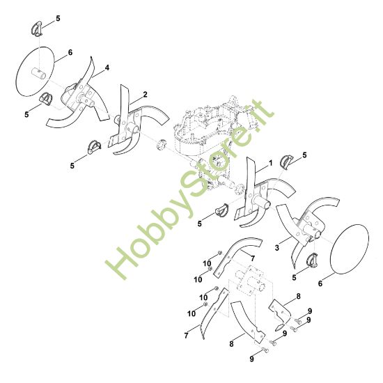 Picture of F - Set di zappatura HB 445.2