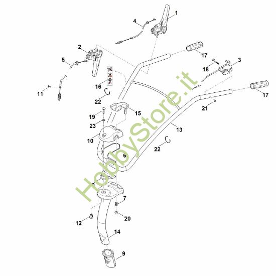 Picture of A - Manubrio HB 445.2 R