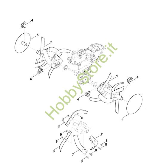 Picture of F - Set di zappatura HB 560.0