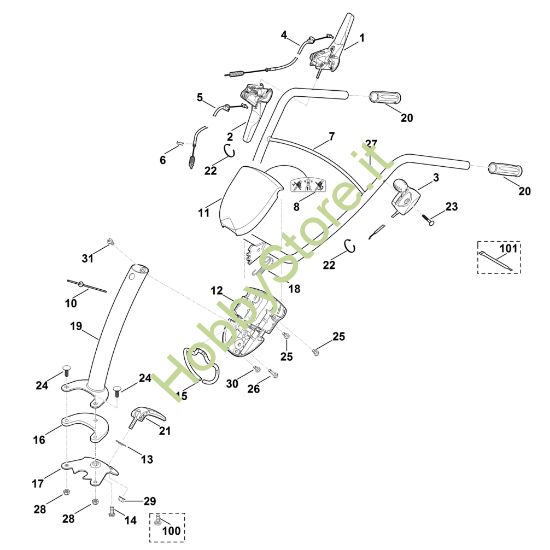 Picture of A - Manubrio HB 585.0