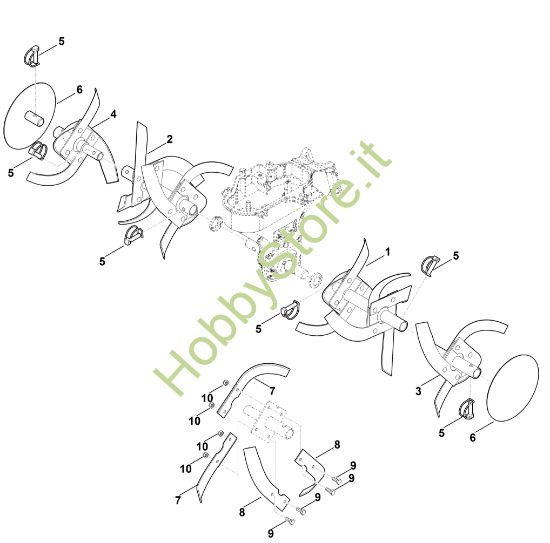 Picture of F - Set di zappatura HB 585.1