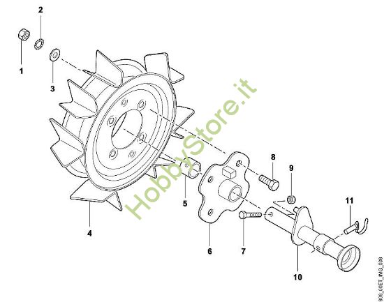 A - Ruote metalliche Parti accessorie ARO 600 della marca Viking