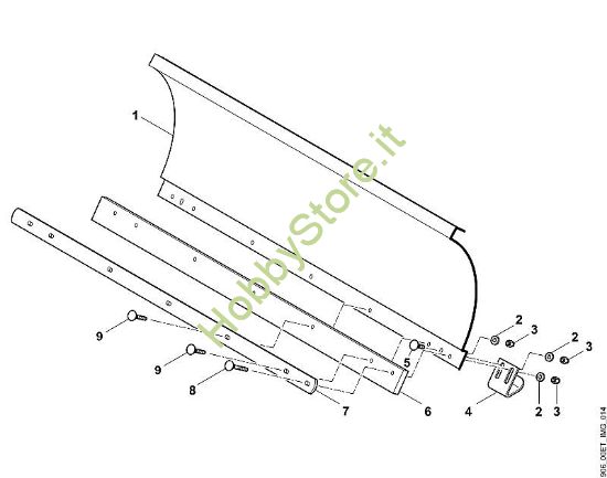 A - Scudo spazzaneve Parti accessorie ASS 100 della marca Viking