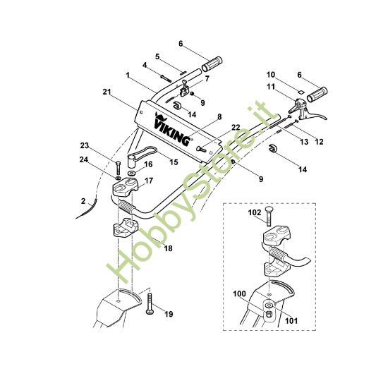 Picture of A - Manubrio VH 500