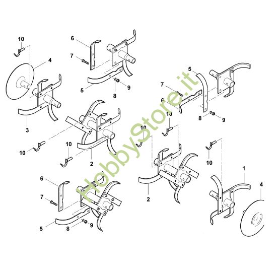 Picture of E - Set di zappatura VH 500
