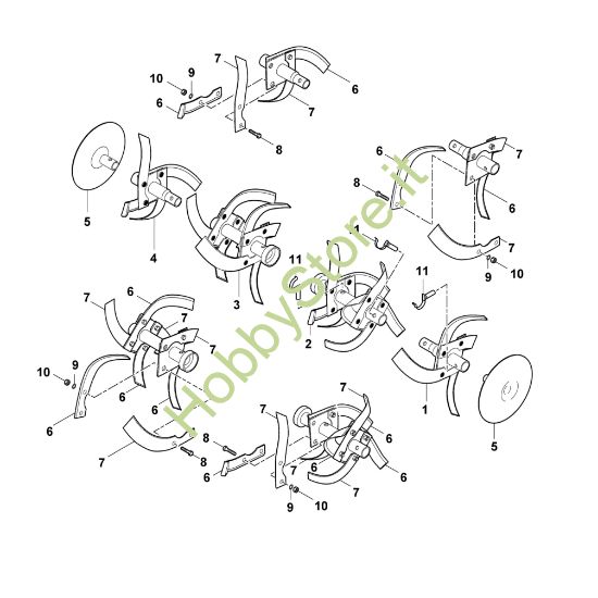 Picture of E - Set di zappatura VH 600