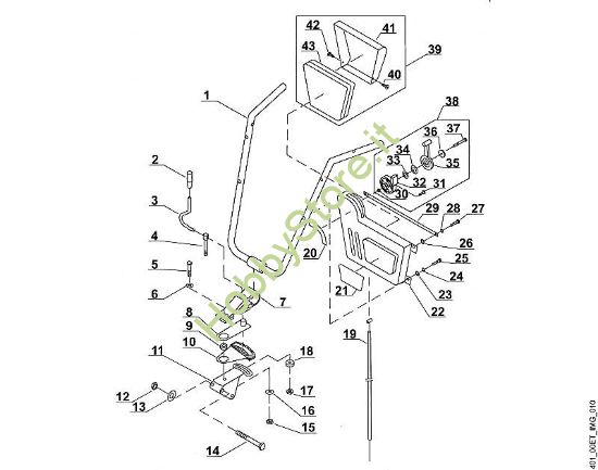 C - Manubrio VH VH 650 della marca Viking