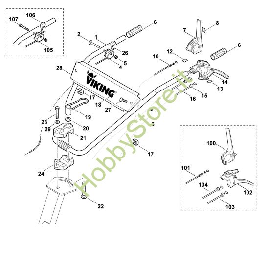 Picture of A - Manubrio VH 660