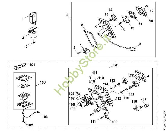B - Interruttore GE GE 115 della marca Viking