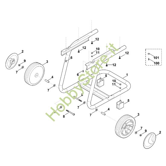 Picture of B - Piede della ruota GE 135.0 L