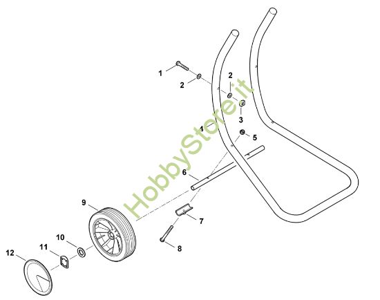 Picture of C - Piede della ruota GE 150